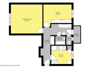 Prodej bytu 2+1, Kolín - Kolín IV, Sladkovského, 64 m2