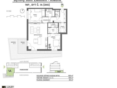 Prodej bytu 3+kk, Kladno, Zádušní, 126 m2
