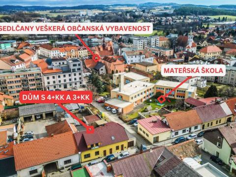Prodej vícegeneračního domu, Sedlčany, Šafaříkova, 328 m2