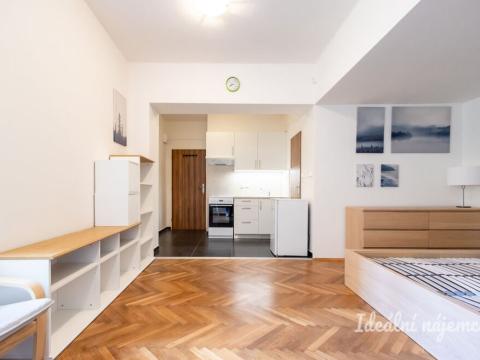 Pronájem bytu 1+kk, Praha - Karlín, Sokolovská, 31 m2