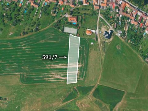 Prodej zemědělské půdy, Dobev, 8696 m2