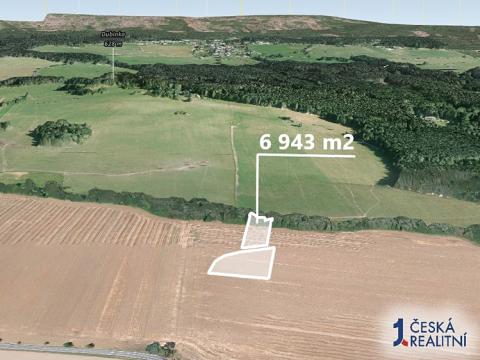 Prodej podílu zemědělské půdy, Věšín, 3471 m2