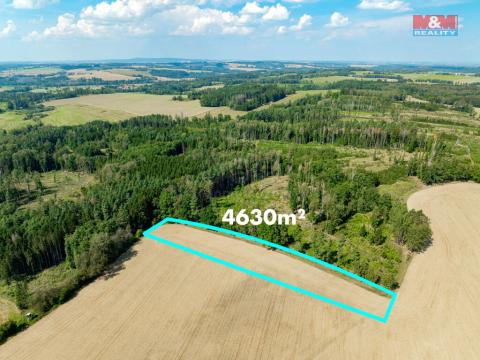 Prodej zemědělské půdy, Pelhřimov - Myslotín, 4630 m2