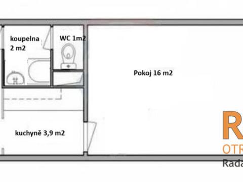 Prodej bytu 1+kk, Otrokovice - Kvítkovice, J. Valčíka, 29 m2