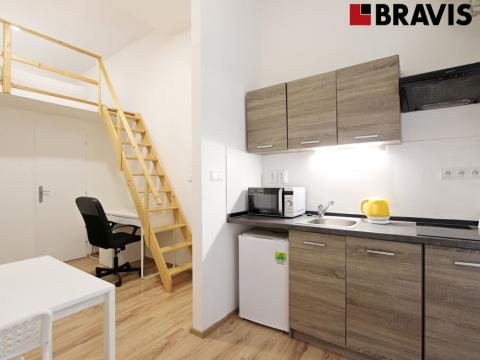 Pronájem bytu 1+kk, Brno, Václavská, 20 m2