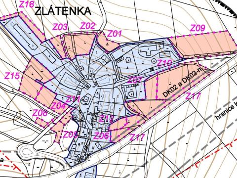 Prodej pozemku pro bydlení, Zlátenka, 599 m2