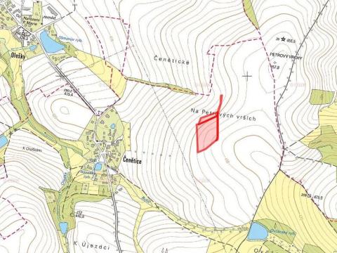 Prodej pole, Křížkový Újezdec, 18292 m2