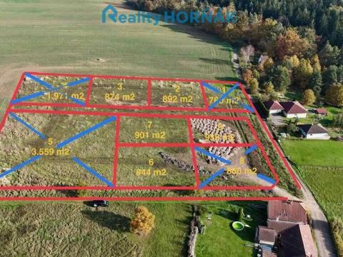 Prodej pozemku pro bydlení, Týn nad Vltavou, 892 m2
