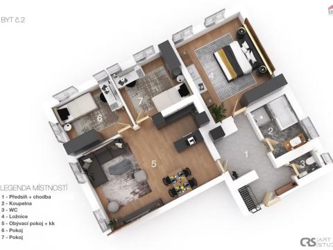 Prodej bytu 4+kk, Liberec, Na Ladech, 103 m2