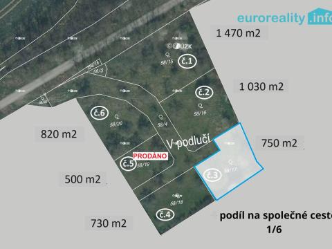 Prodej pozemku pro bydlení, Plzeň - Božkov, 750 m2