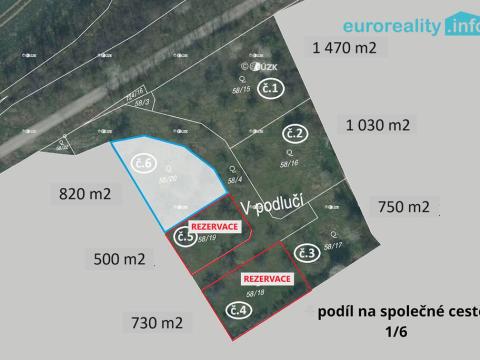 Prodej pozemku pro bydlení, Plzeň - Božkov, 820 m2