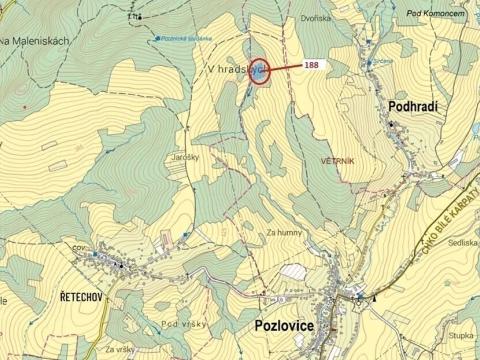 Dražba lesa, Pozlovice, 6790 m2
