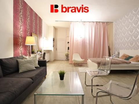 Pronájem bytu 1+kk, Brno, Fryčajova, 45 m2