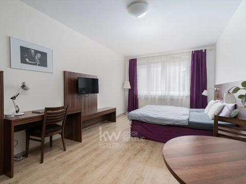 Pronájem bytu 1+kk, Praha - Vysočany, Freyova, 32 m2