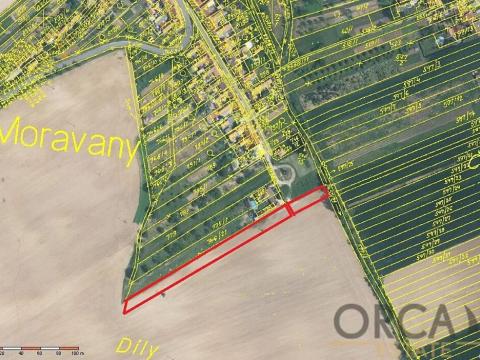 Prodej pole, Moravany, 3323 m2