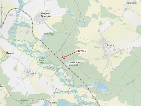 Dražba pozemku, Jílovice, 409 m2