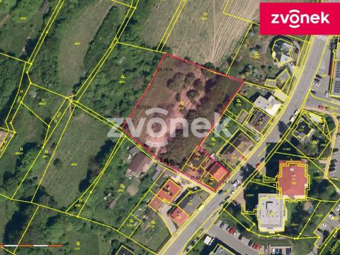 Prodej pozemku pro bydlení, Vsetín, 4066 m2