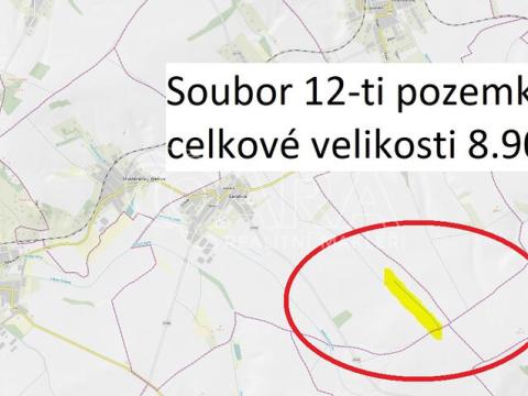 Prodej pole, Šaratice, 8900 m2