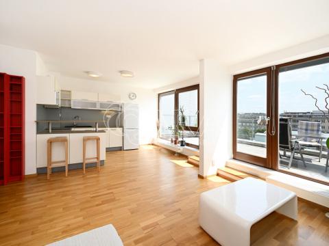 Pronájem bytu 1+kk, Praha - Holešovice, U měšťanského pivovaru, 45 m2