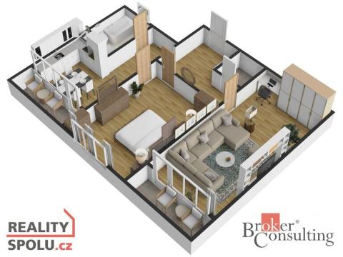 Prodej bytu 2+1, Poděbrady - Poděbrady III, 74 m2