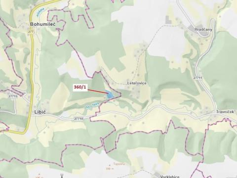 Dražba louky, Český Dub, 7015 m2