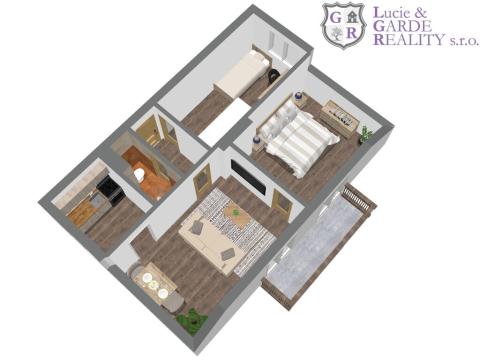 Prodej bytu 3+1, Bernartice, V zahrádce, 57 m2