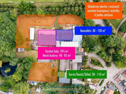 Pronájem výrobních prostor, Hrušovany nad Jevišovkou, Rudé armády, 12000 m2