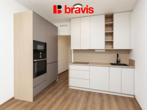 Pronájem bytu 1+kk, Brno - Komín, Bystrcká, 37 m2