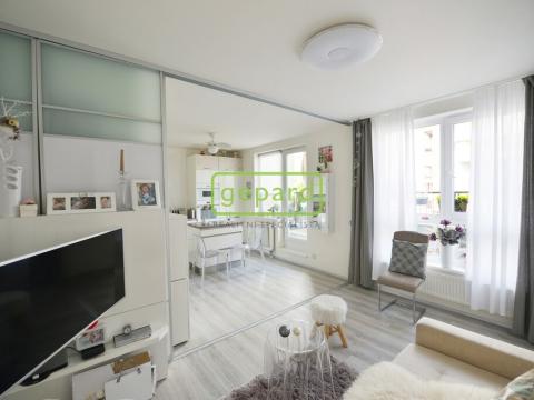 Pronájem bytu 1+kk, Praha - Vysočany, Pod Harfou, 38 m2