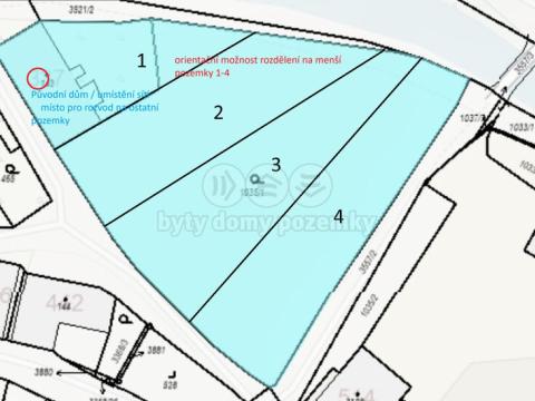 Prodej pozemku pro bydlení, Česká Třebová, Bezděkov, 4130 m2
