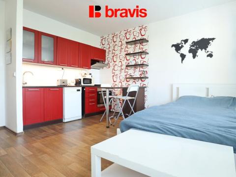 Pronájem bytu 1+kk, Brno - Bohunice, Okrouhlá, 30 m2