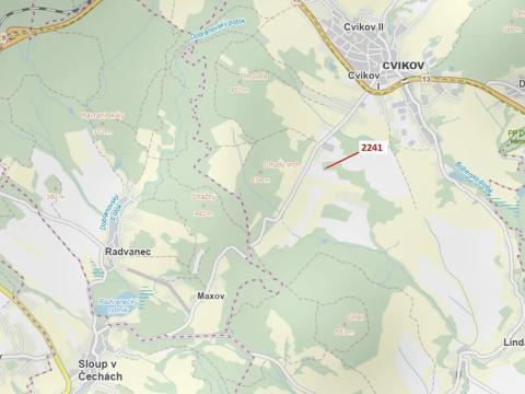 Dražba lesa, Cvikov, 258 m2