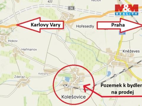 Prodej pozemku pro bydlení, Kolešovice, 3026 m2