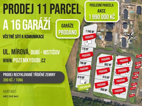 Prodej pozemku pro bydlení, Dubí, Mírová, 715 m2