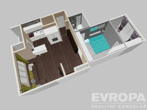 Prodej bytu 3+kk, Praha - Bubeneč, Národní obrany, 50 m2