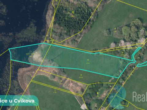 Prodej louky, Kunratice u Cvikova, 4157 m2