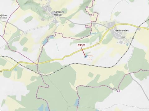 Dražba lesa, Bednáreček, 2802 m2