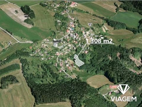 Prodej zahrady, Vlastiboř, 1308 m2