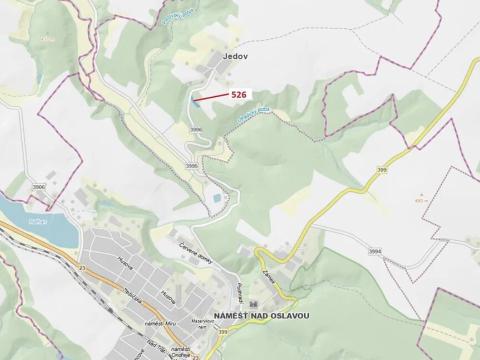 Dražba lesa, Náměšť nad Oslavou, 1796 m2