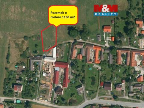 Prodej pozemku pro bydlení, Mladošovice, 1168 m2
