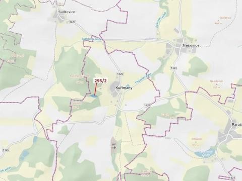 Dražba lesa, Kuřimany, 3255 m2