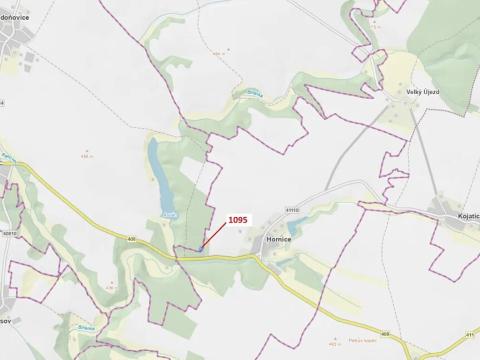 Dražba lesa, Mladoňovice, 1427 m2