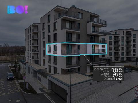 Pronájem bytu 3+kk, Ostrava, F. X. Riepla, 87 m2