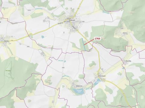 Dražba lesa, Koloveč, 7329 m2