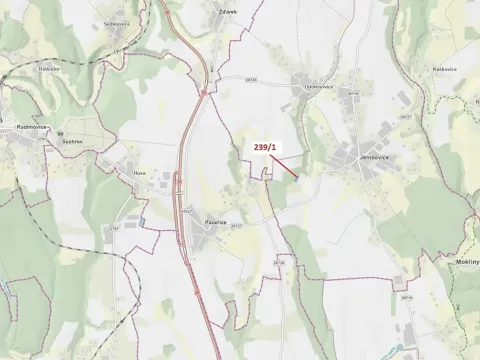 Dražba lesa, Jenišovice, 1872 m2