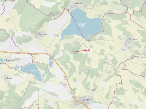 Dražba lesa, Zavlekov, 2895 m2