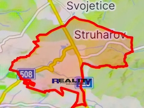 Prodej zahrady, Struhařov, V Zahradách, 381 m2