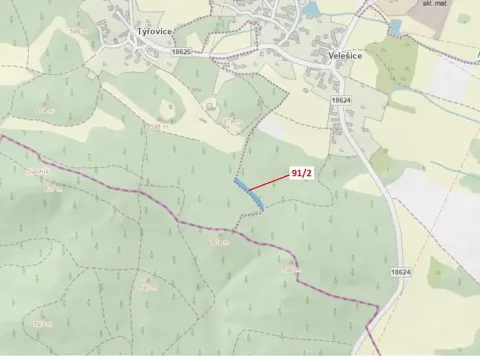 Dražba lesa, Pačejov, 1363 m2