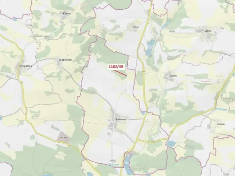 Dražba lesa, Přeborov, 1165 m2