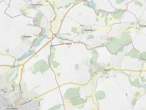 Dražba louky, Olešná, 3211 m2